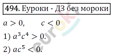 Алгебра 8 класс. ФГОС Мерзляк, Полонский, Якир Задание 494