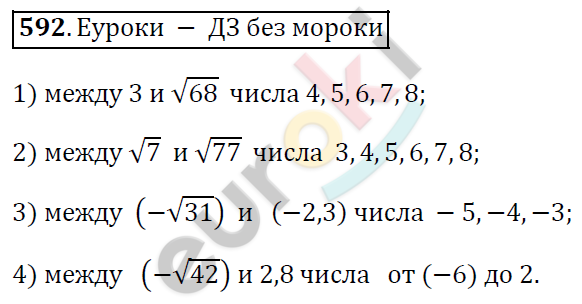 Алгебра 8 класс. ФГОС Мерзляк, Полонский, Якир Задание 592