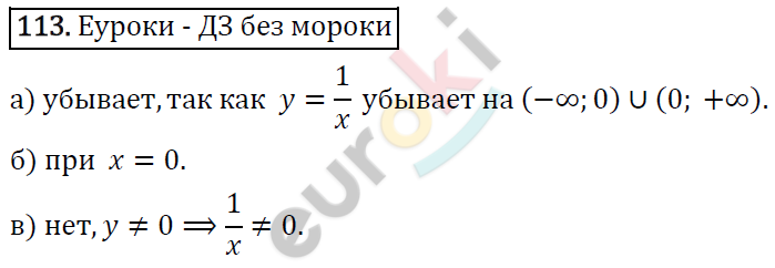 Алгебра 8 класс. ФГОС Никольский, Потапов Задание 113