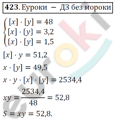 Алгебра 8 класс. ФГОС Никольский, Потапов Задание 423