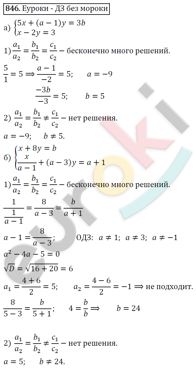 Алгебра 8 класс. ФГОС Никольский, Потапов Задание 846