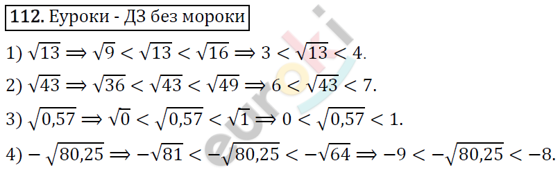 Дидактические материалы по алгебре 8 класс Мерзляк, Полонский, Рабинович Вариант 112