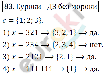 Дидактические материалы по алгебре 8 класс Мерзляк, Полонский, Рабинович Вариант 83