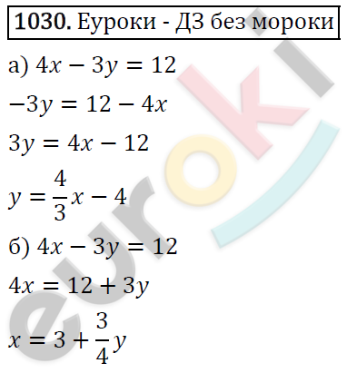 Алгебра 7 класс. ФГОС Макарычев, Миндюк, Нешков Задание 1030