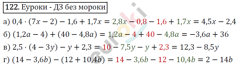 Алгебра 7 класс. ФГОС Макарычев, Миндюк, Нешков Задание 122