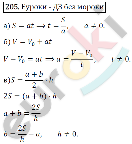 Алгебра 7 класс. ФГОС Макарычев, Миндюк, Нешков Задание 205