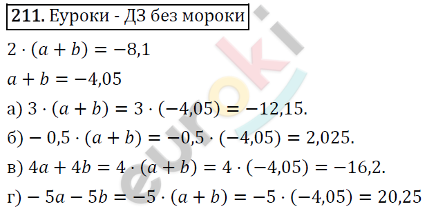 Алгебра 7 класс. ФГОС Макарычев, Миндюк, Нешков Задание 211