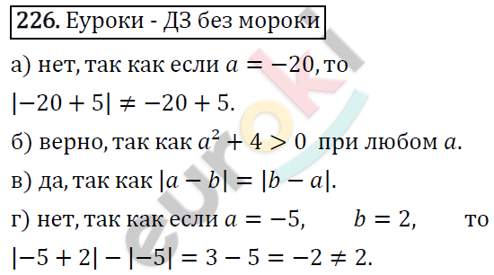 Алгебра 7 класс. ФГОС Макарычев, Миндюк, Нешков Задание 226