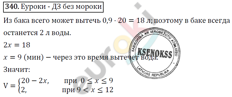 Алгебра 7 класс. ФГОС Макарычев, Миндюк, Нешков Задание 340