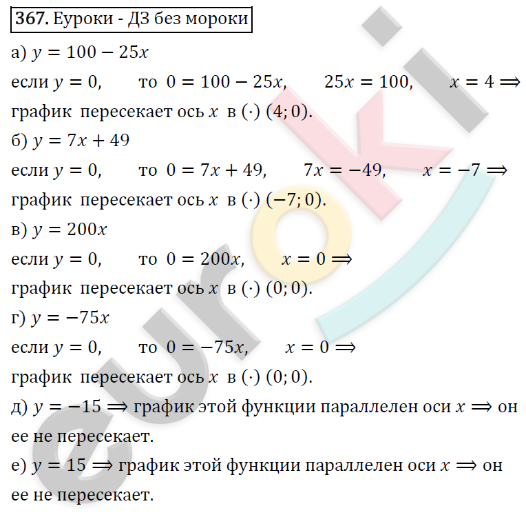 Алгебра 7 класс. ФГОС Макарычев, Миндюк, Нешков Задание 367