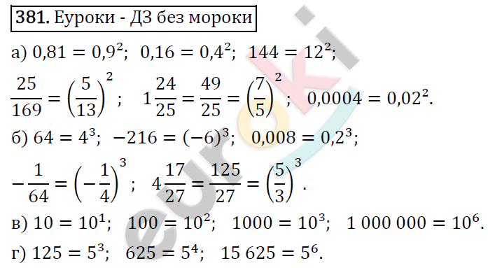 Алгебра 7 класс. ФГОС Макарычев, Миндюк, Нешков Задание 381