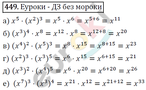 Алгебра 7 класс. ФГОС Макарычев, Миндюк, Нешков Задание 449