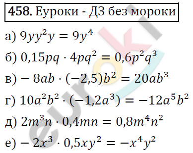Алгебра 7 класс. ФГОС Макарычев, Миндюк, Нешков Задание 458
