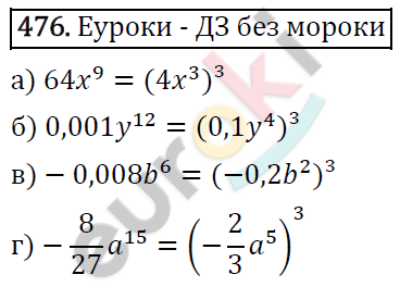 Алгебра 7 класс. ФГОС Макарычев, Миндюк, Нешков Задание 476