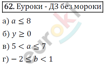 Алгебра 7 класс. ФГОС Макарычев, Миндюк, Нешков Задание 62