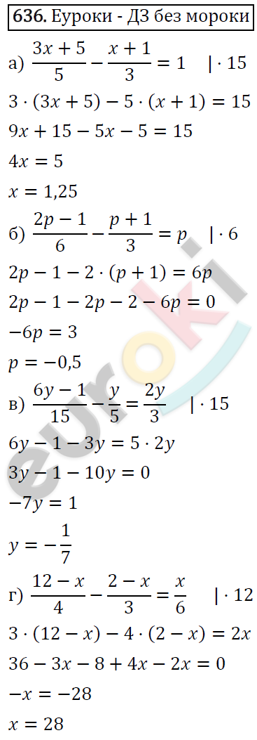 Алгебра 7 класс. ФГОС Макарычев, Миндюк, Нешков Задание 636