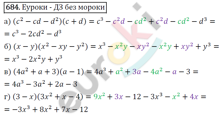 Алгебра 7 класс. ФГОС Макарычев, Миндюк, Нешков Задание 684