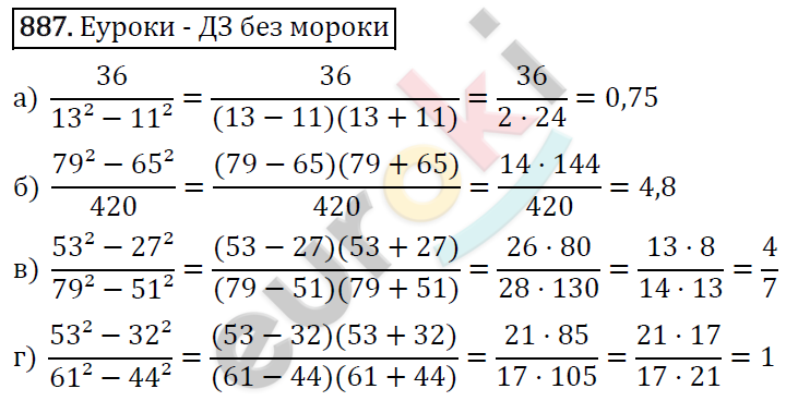 Алгебра 7 класс. ФГОС Макарычев, Миндюк, Нешков Задание 887
