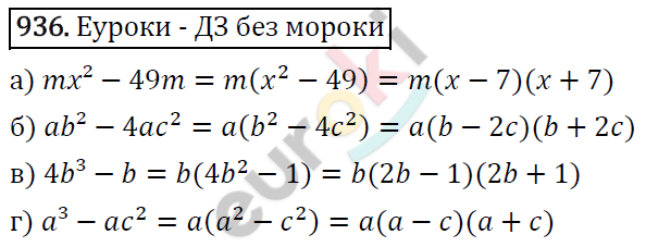 Алгебра 7 класс. ФГОС Макарычев, Миндюк, Нешков Задание 936