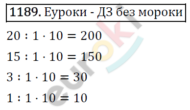 Математика 5 класс. ФГОС Виленкин, Жохов, Чесноков, Шварцбурд Задание 1189