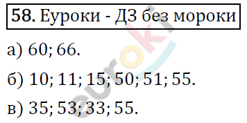 Математика 5 класс. ФГОС Виленкин, Жохов, Чесноков, Шварцбурд Задание 58