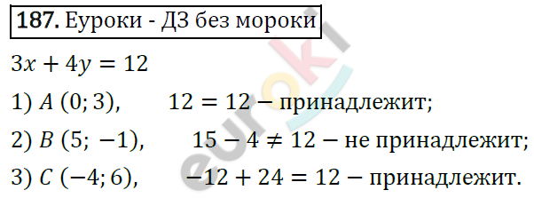 Дидактические материалы по алгебре 7 класс Мерзляк, Полонский, Рабинович Вариант 187