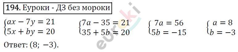 Дидактические материалы по алгебре 7 класс Мерзляк, Полонский, Рабинович Вариант 194
