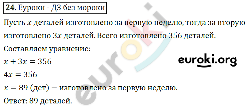 Дидактические материалы по алгебре 7 класс Мерзляк, Полонский, Рабинович Вариант 24