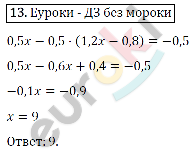 Дидактические материалы по алгебре 7 класс Мерзляк, Полонский, Рабинович Вариант 13
