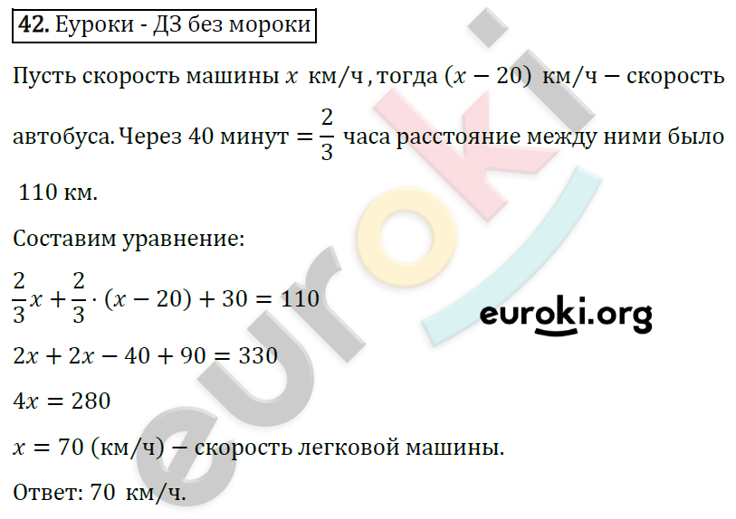 Дидактические материалы по алгебре 7 класс Мерзляк, Полонский, Рабинович Вариант 42