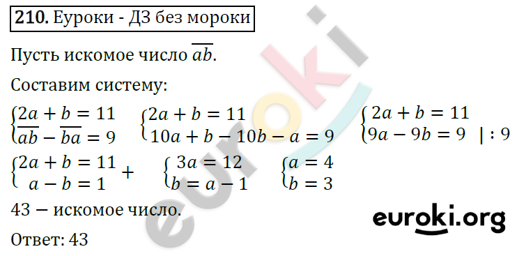 Дидактические материалы по алгебре 7 класс Мерзляк, Полонский, Рабинович Вариант 210