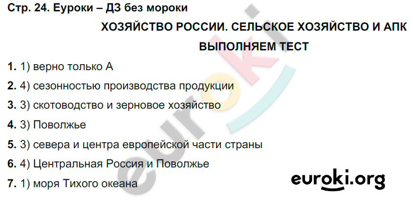 Тетрадь-тренажёр по географии 9 класс. ФГОС Ходова, Ольховая Страница 24