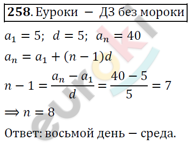 Алгебра 9 класс Алимов Задание 258