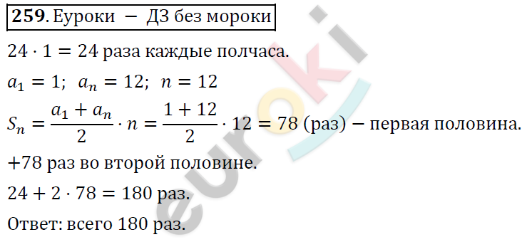 Алгебра 9 класс. ФГОС Колягин, Ткачева, Фёдорова Задание 259