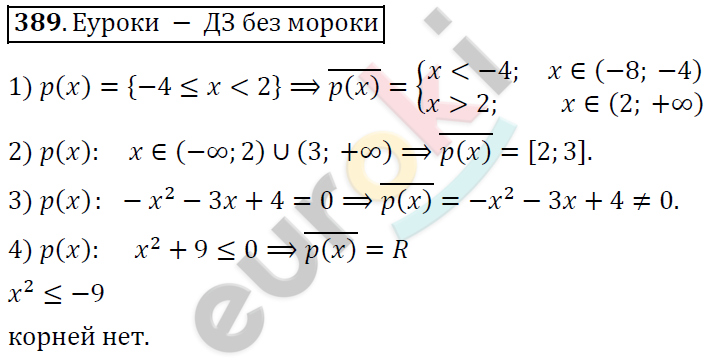 Алгебра 9 класс. ФГОС Колягин, Ткачева, Фёдорова Задание 389