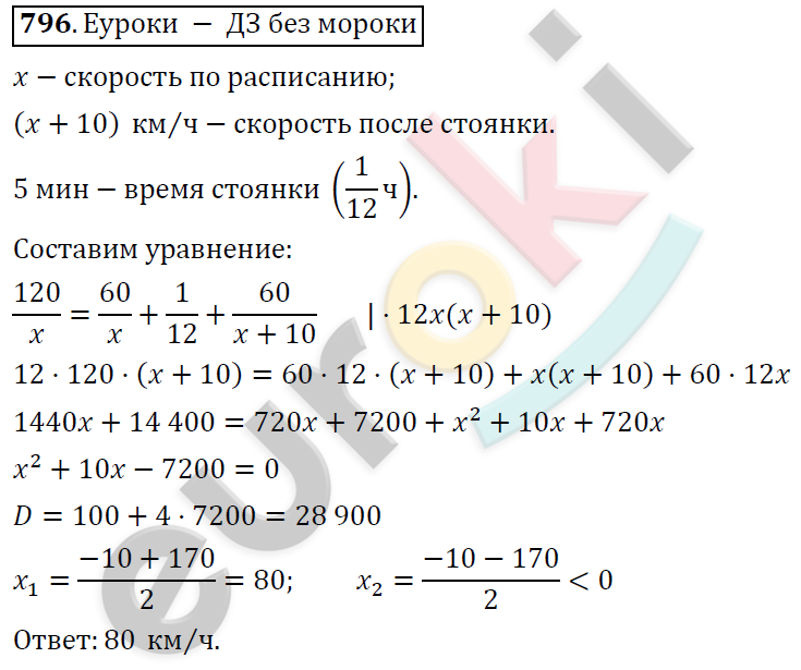 Алгебра 9 класс. ФГОС Колягин, Ткачева, Фёдорова Задание 796