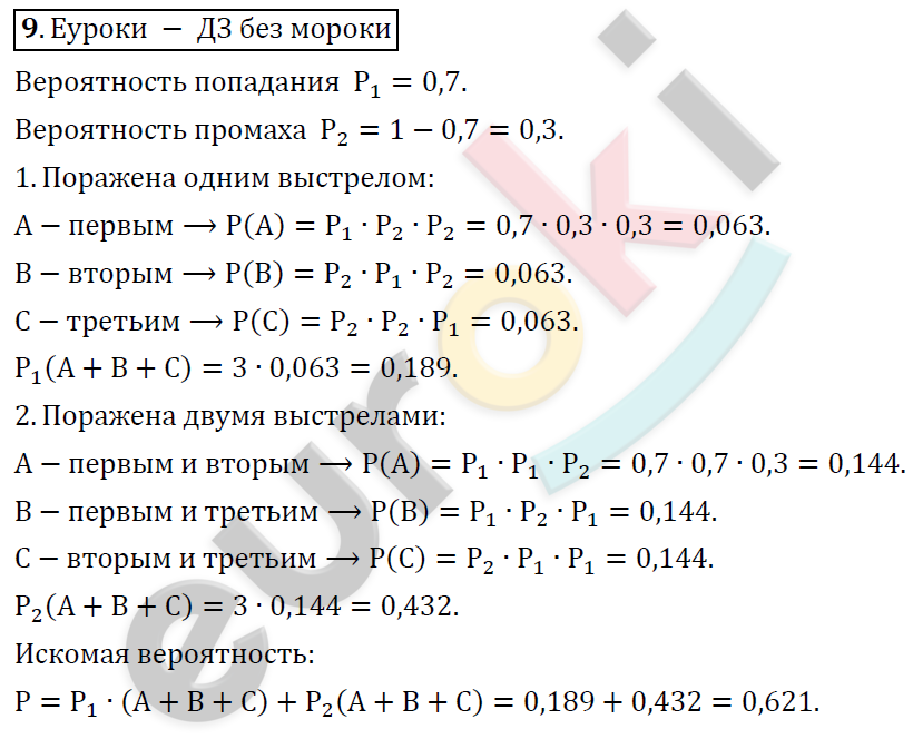 Алгебра 9 класс. ФГОС Колягин, Ткачева, Фёдорова Задание 9