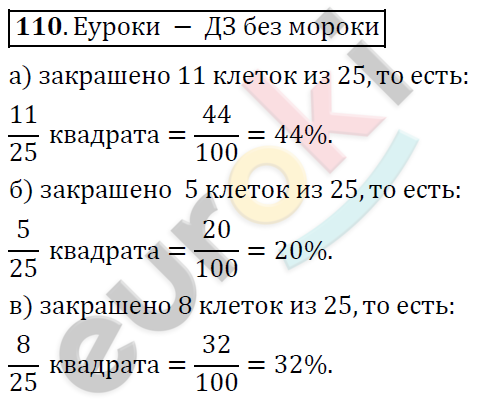 Математика 6 класс. ФГОС Дорофеев, Шарыгин Задание 110