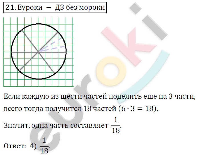 Математика 6 класс. ФГОС Дорофеев, Шарыгин Задание 21