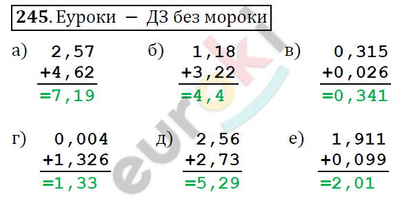 Математика 6 класс. ФГОС Дорофеев, Шарыгин Задание 245