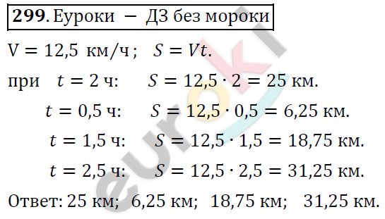 Математика 6 класс. ФГОС Дорофеев, Шарыгин Задание 299