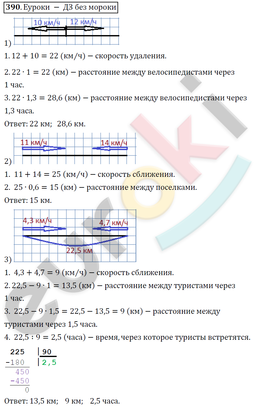 Математика 6 класс. ФГОС Дорофеев, Шарыгин Задание 390