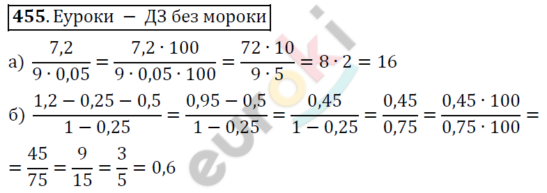 Математика 6 класс. ФГОС Дорофеев, Шарыгин Задание 455