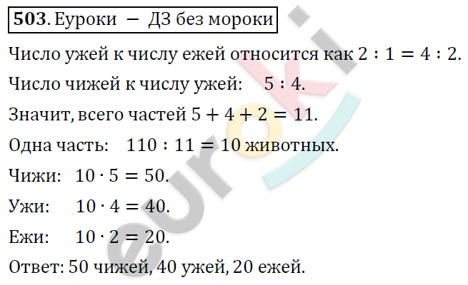 Математика 6 класс. ФГОС Дорофеев, Шарыгин Задание 503