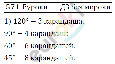 Математика 6 класс. ФГОС Дорофеев, Шарыгин Задание 571