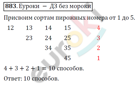 Математика 6 класс. ФГОС Дорофеев, Шарыгин Задание 883