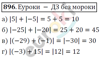 Математика 6 класс. ФГОС Дорофеев, Шарыгин Задание 896