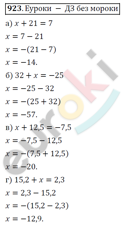 Математика 6 класс. ФГОС Дорофеев, Шарыгин Задание 923