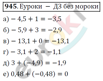 Математика 6 класс. ФГОС Дорофеев, Шарыгин Задание 945