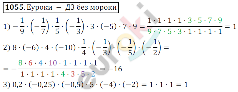 Математика 6 класс. ФГОС Мерзляк, Полонский, Якир Задание 1055